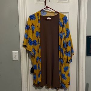 2 piece Zenana Swing dress with cardigan NWT